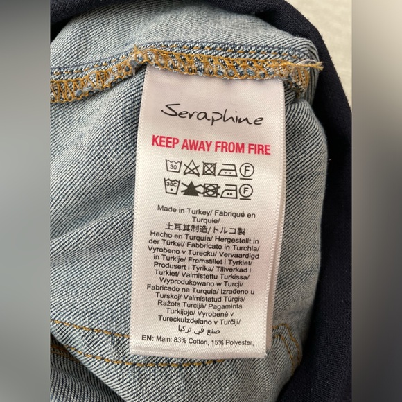 Seraphine straight cut maternity jeans, size 10 - Picture 5 of 6